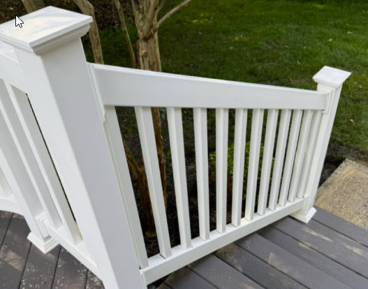 Railing after cleaning